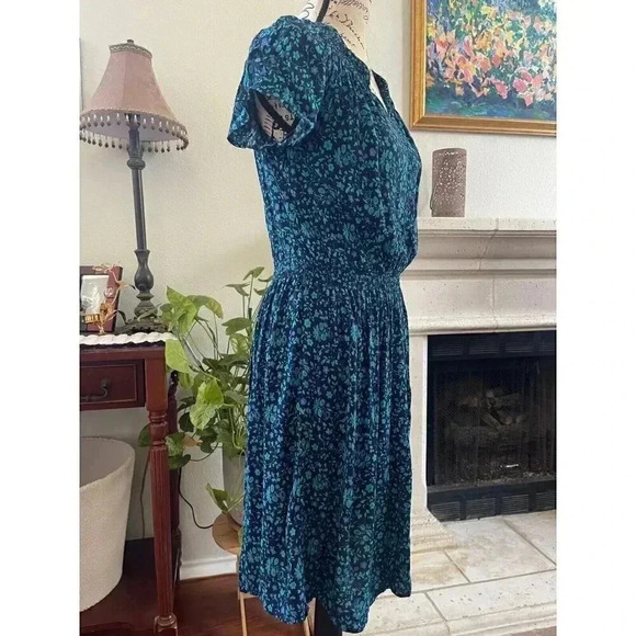 Talbot's Women's Dress Size S Blue Petite‎ Fit And Flare Sundress - Picture 4 of 8